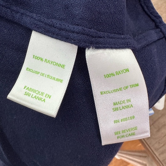 Lilly Pullitzer Jane Shift Dress True Navy with gold size 8 - Picture 6 of 6